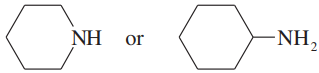 Two chemical structures are shown: one with an NH group and another with an NH2 group, indicating a comparison of properties.