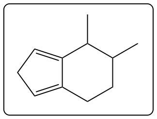 Chemical structure showing yet another product of the elimination reaction.