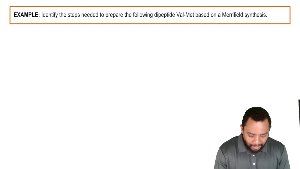 Merrifield Solid-Phase Peptide Synthesis Example 1