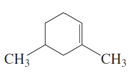 Chemical structure of a cycloalkane with two methyl groups attached, labeled CH3 on either side.