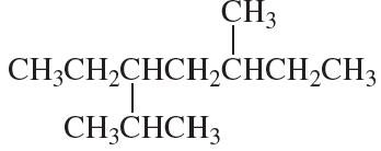 Structural representation of an alkyl group with carbon and hydrogen atoms labeled.