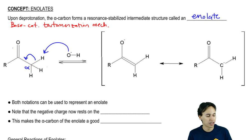 Formation of Enolates