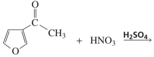 Chemical reaction diagram showing the reaction of a methyl-substituted aromatic compound with nitric acid and sulfuric acid.