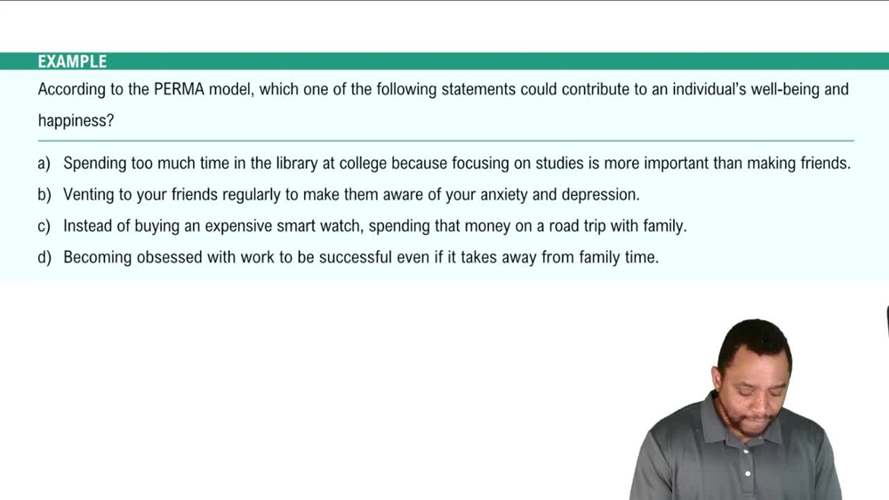 Positive Psychology and Happiness Example 4