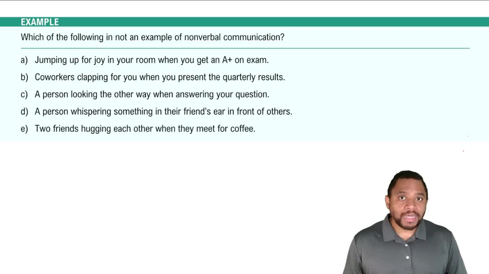 Nonverbal Communication Example 3