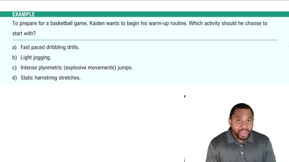 Exercise Program: Contemplation & Preparation Stage Example 2