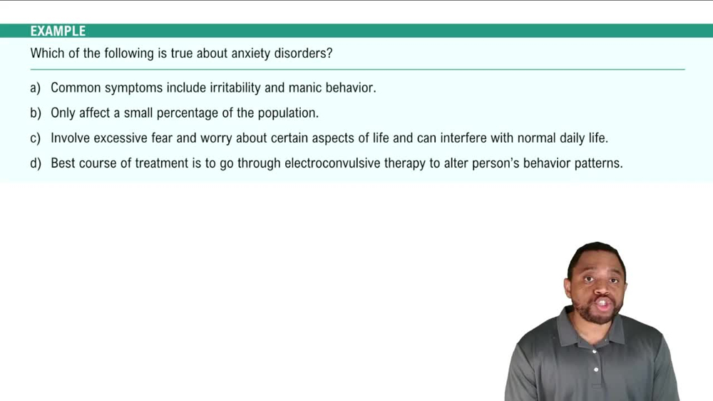 Anxiety Disorders Example 2