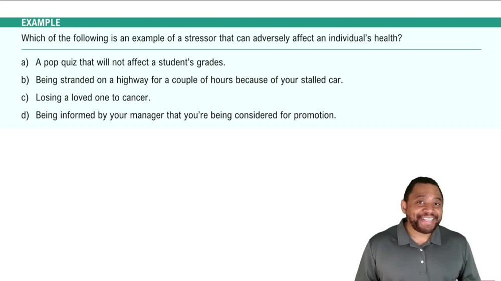 Sources of Stress Example 3