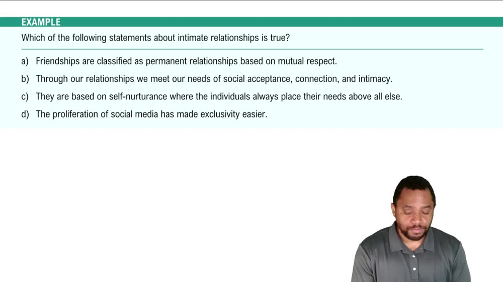 Types of Relationships Example 2