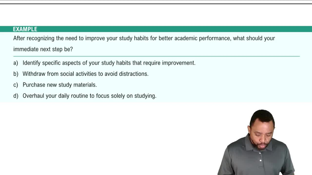 Mastering your Health Behaviors Example 1