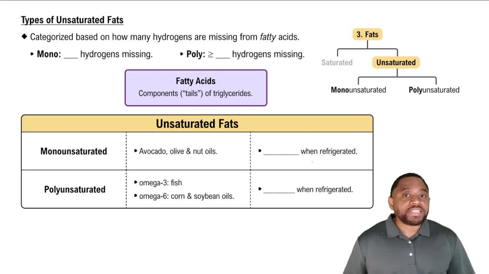 Types of Unsaturated Fats Concept 5