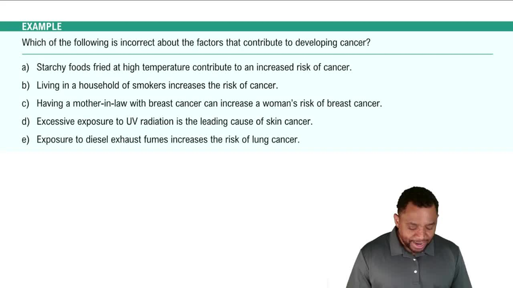 Cancer Risk Factors Example 2