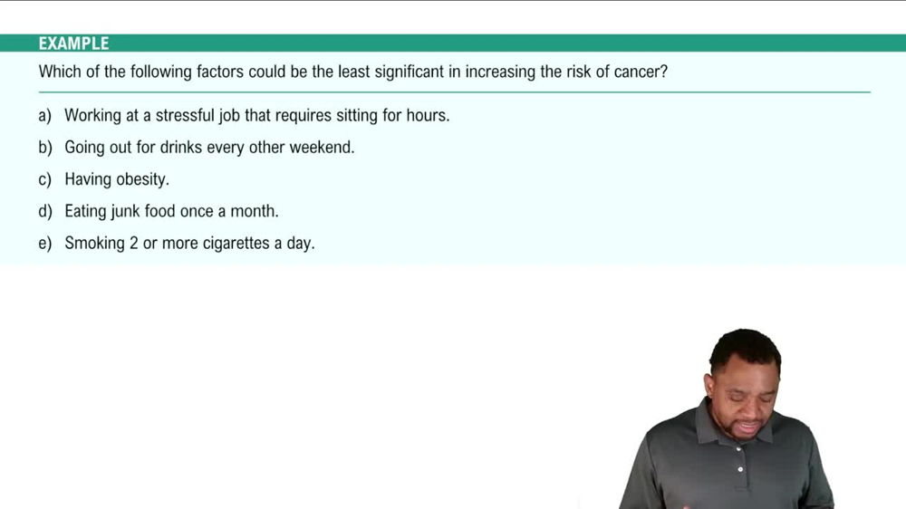 Lifestyle Factors Example 1