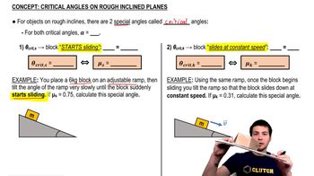 Incline with Friction & Critical Angle
