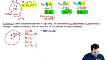 Length of string rotating point mass