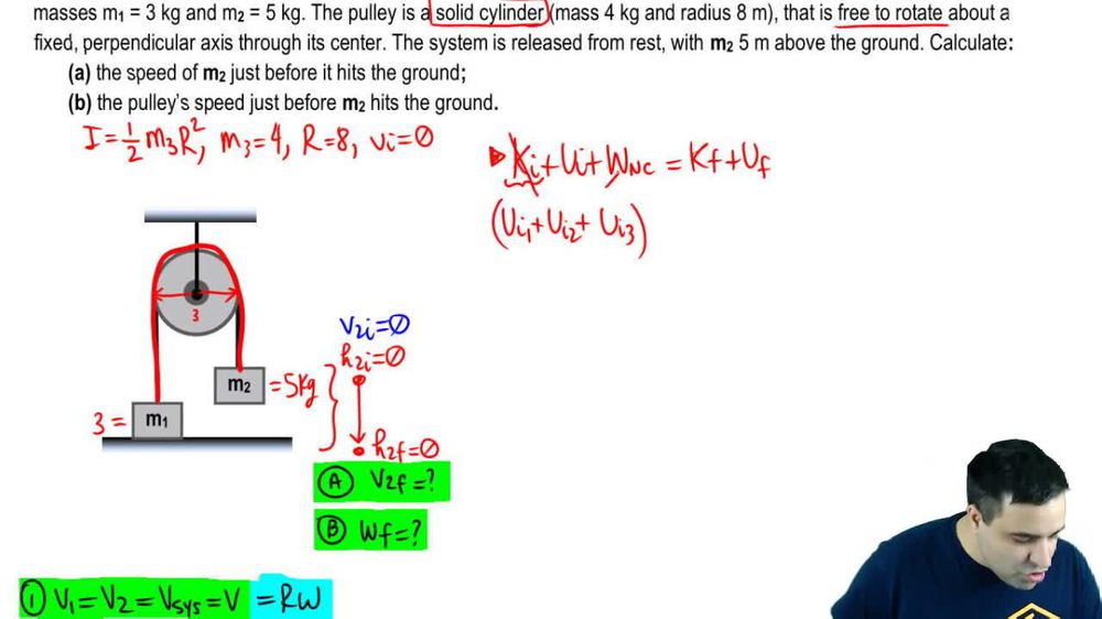 Speed of blocks on a pulley (Atwood's Machine)