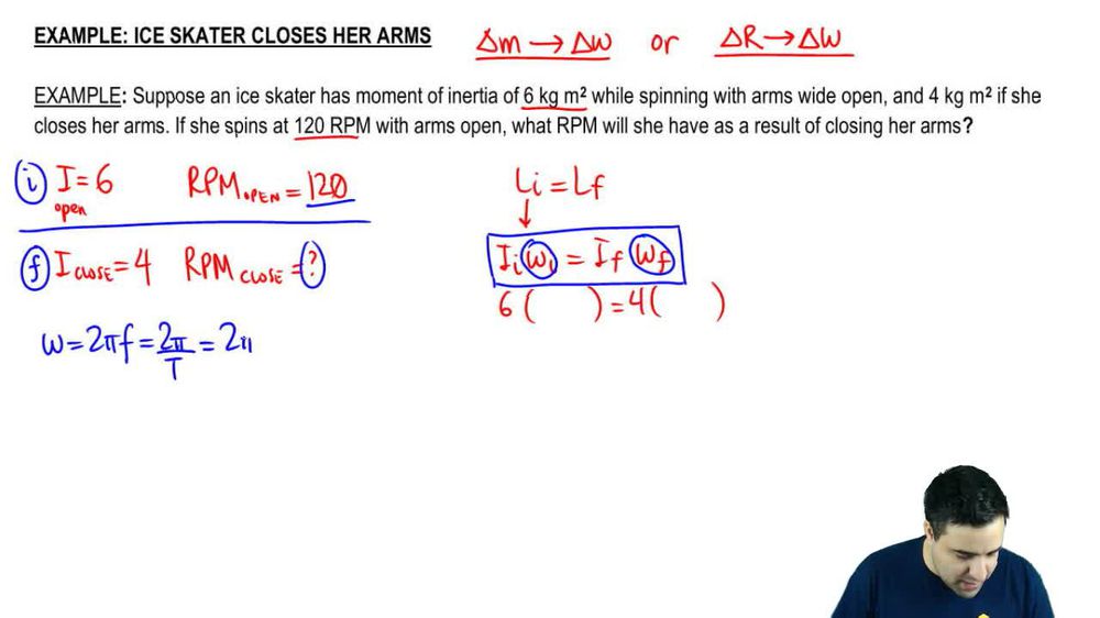 Ice skater closes her arms