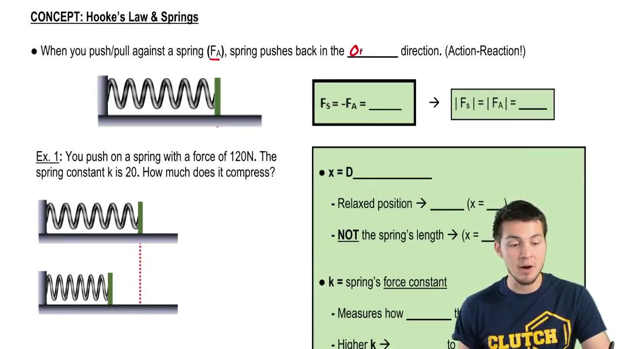Spring Force (Hooke's Law)