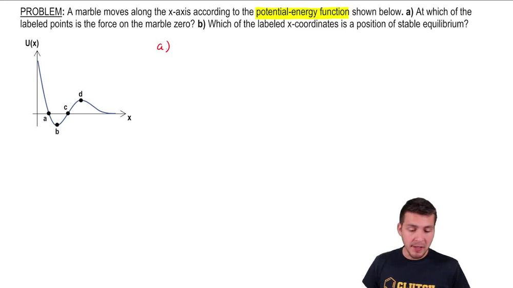 Potential Energy Graph of a Marble