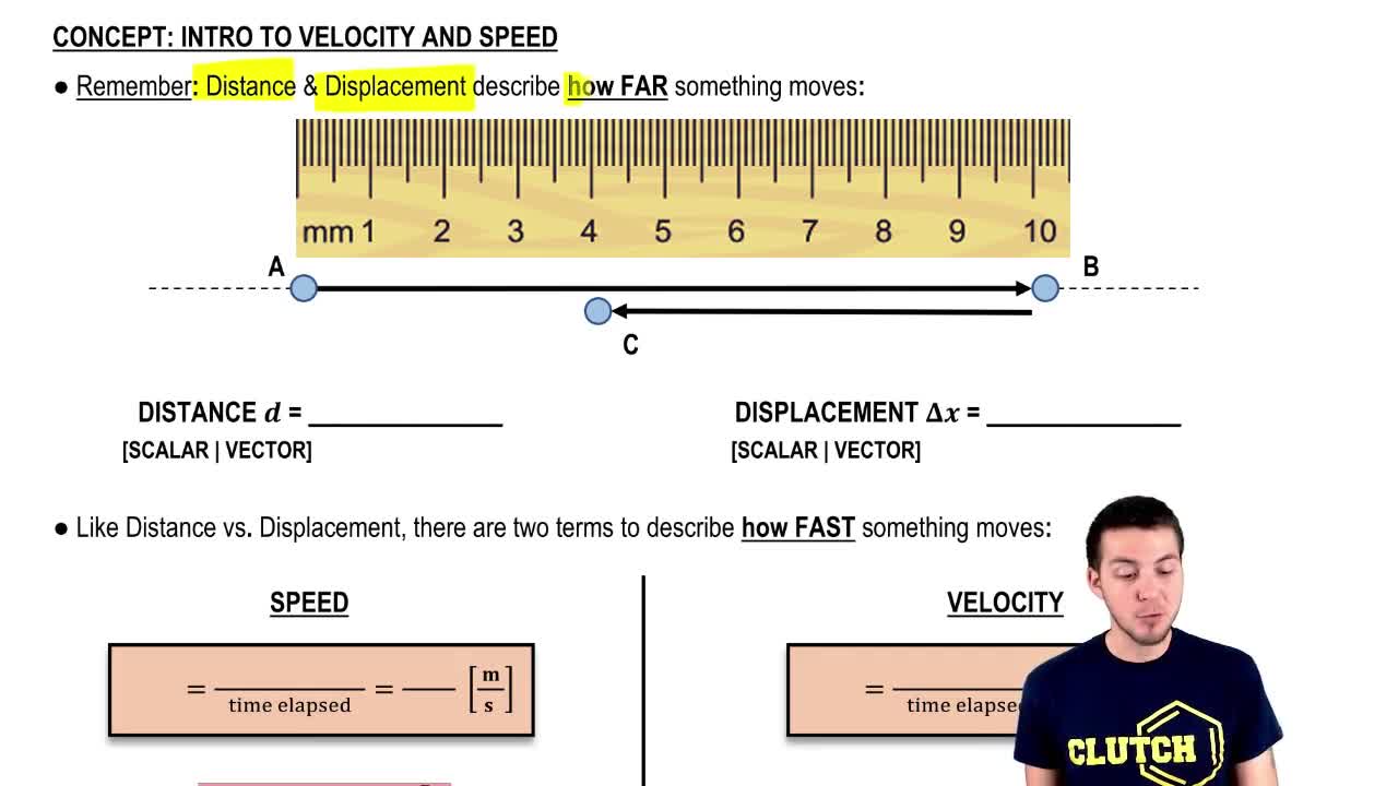 Intro to Velocity and Speed