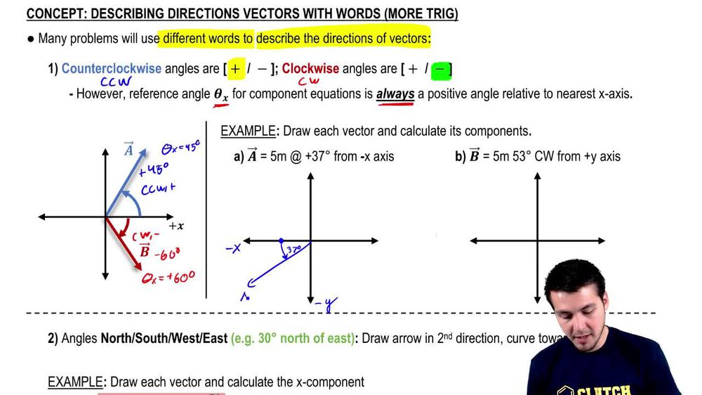 Describing Vectors with Words (More Trig)