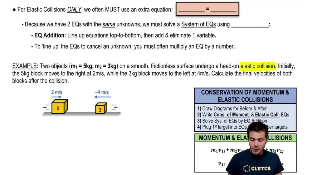 Intro To Elastic Collisions