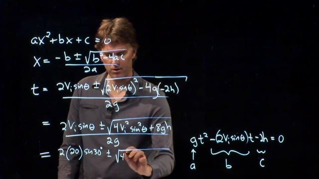 Anderson Video - Projectile Motion Example: Time in Air