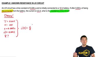 Unknown Resistance in an LR Circuit