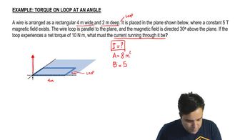 Torque on a Loop at an Angle