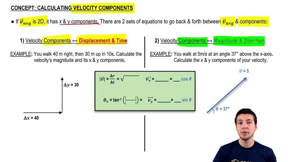 Calculating Velocity Components