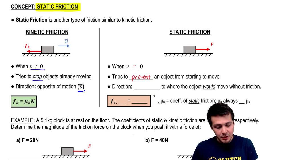 Static Friction & Equilibrium