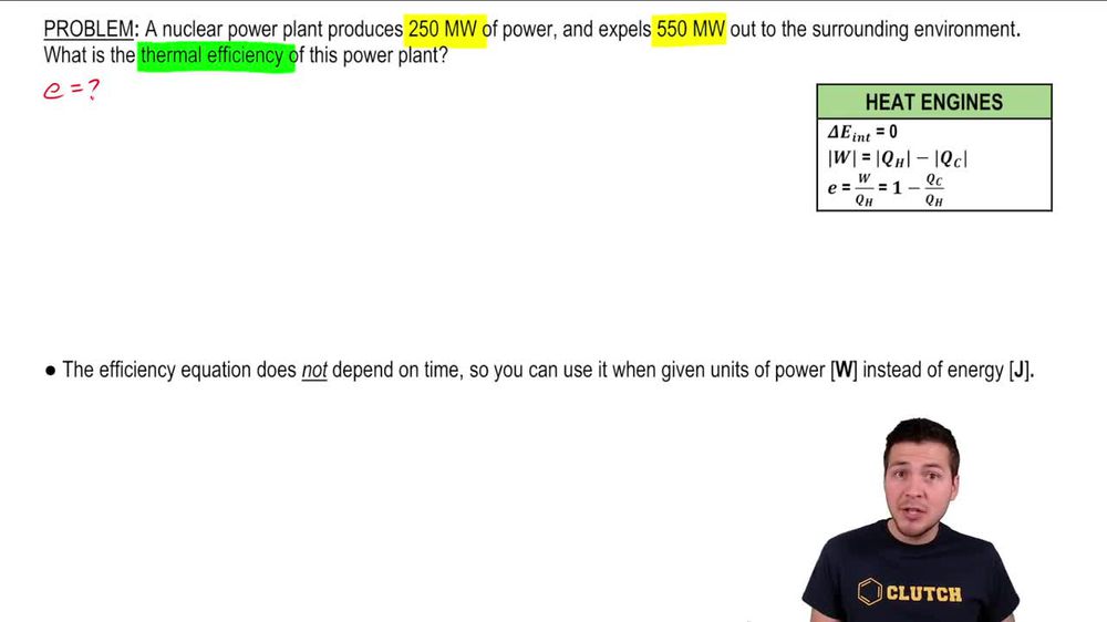 Efficiency of a Nuclear Power Plant