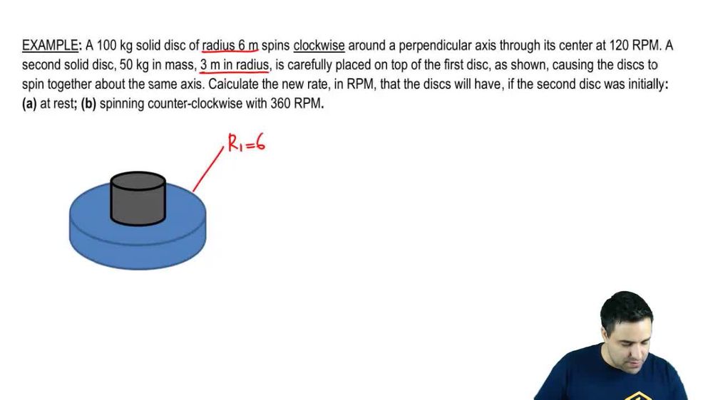 Intro to Angular Collisions (Two discs)