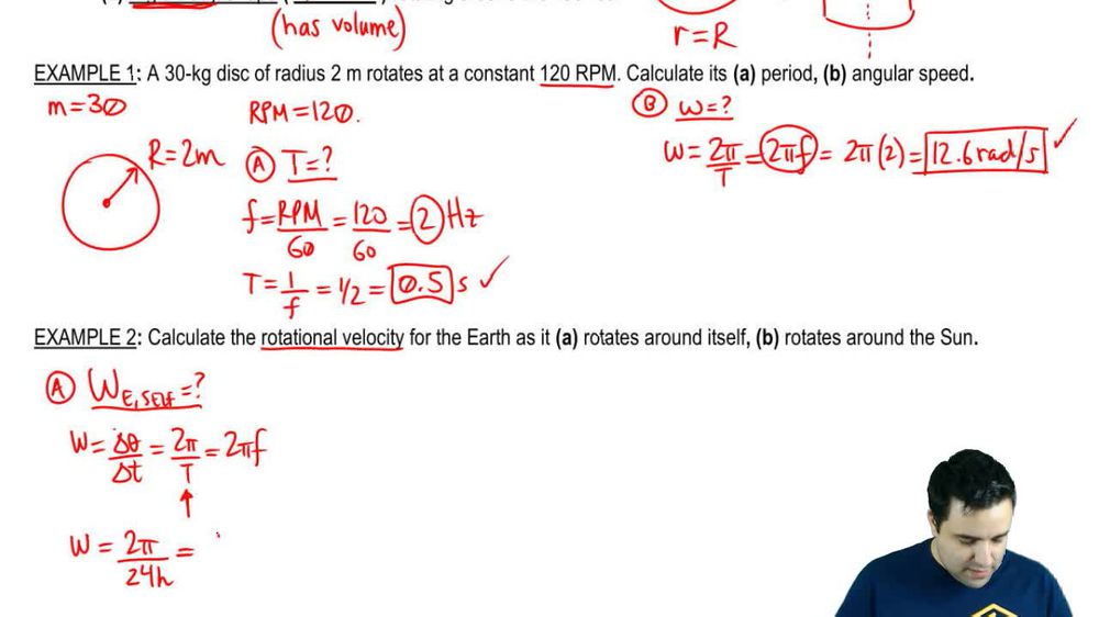 Rotational velocity of Earth