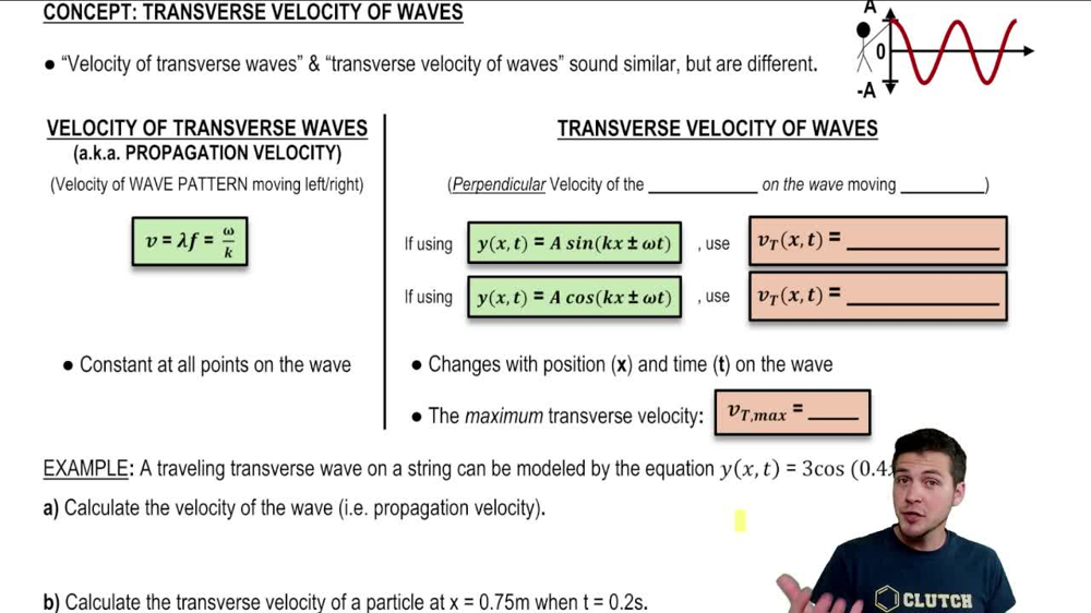 Transverse Velocity of Waves