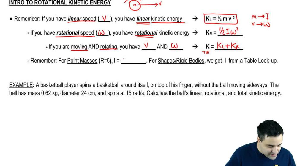 Intro to Rotational Kinetic Energy