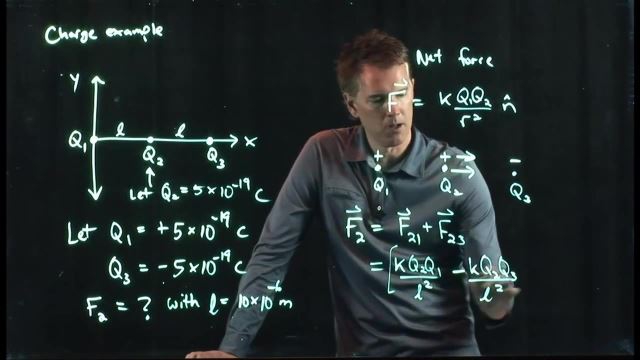 Anderson Video - Coulomb's Law Example with Three Charges