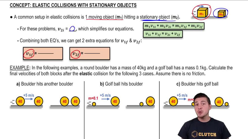 Special Equations in Elastic Collisions