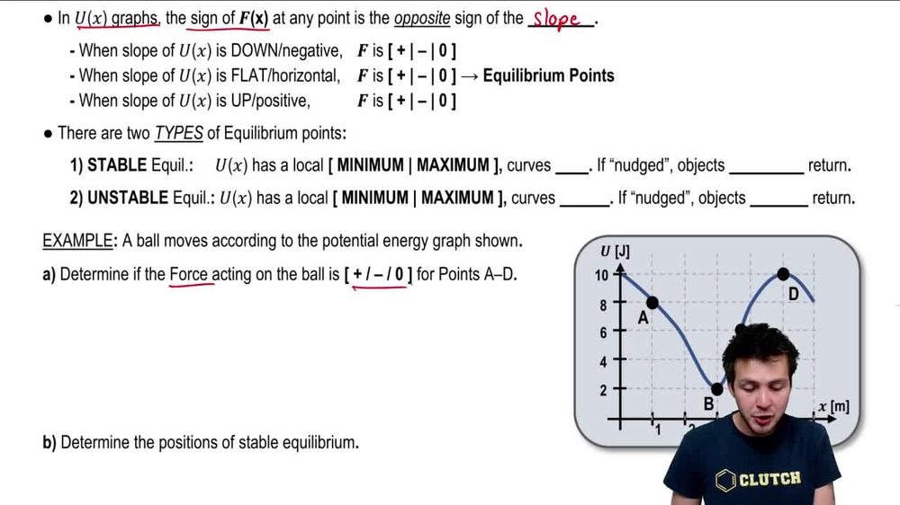 Forces & Equilibrium Positions
