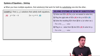 Systems of Equations - Solving
