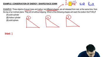 Which shape reaches bottom first?