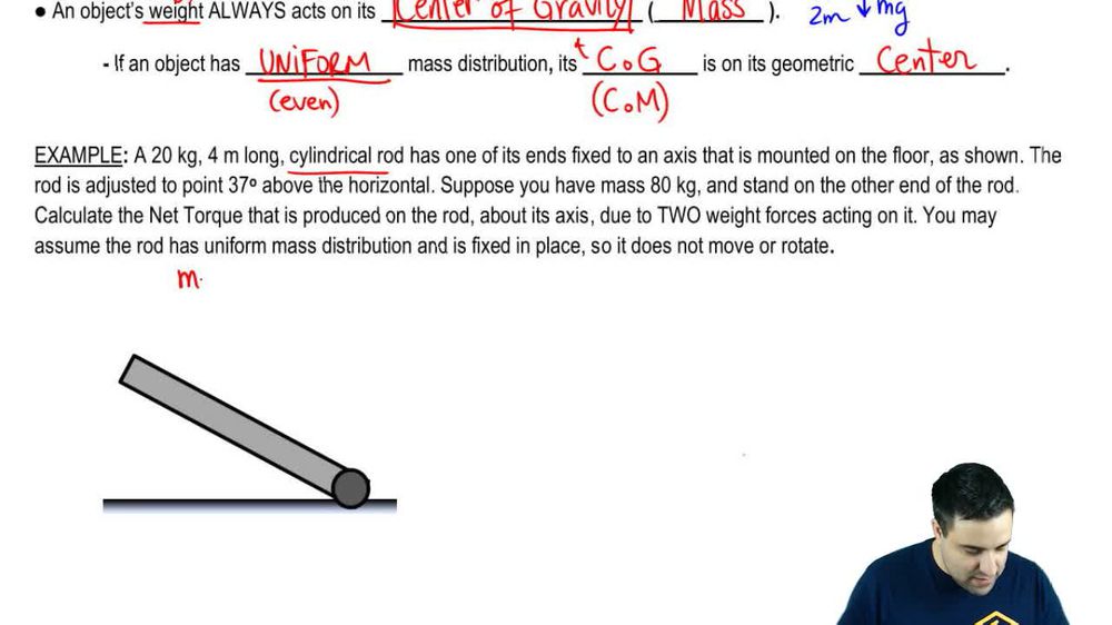 Torque Due to Weight