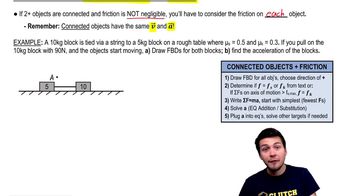 Connected Objects With Friction