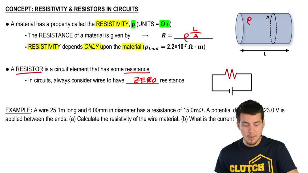 Resistivity & Resistors in Circuits