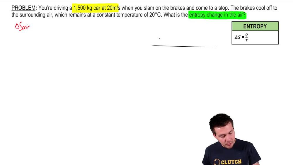 Entropy Increase When Braking