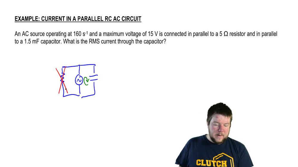 Current in a Parallel RC AC Circuit