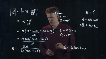 Anderson Video - Faraday's Law Example