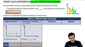Calculating Works For Multiple Thermodynamic Processes