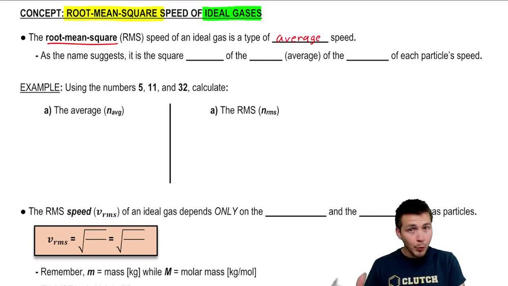 Root-Mean-Square Speed of Ideal Gases