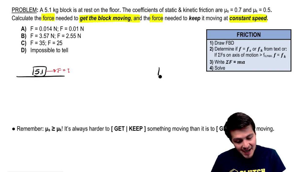 Static & Kinetic Friction